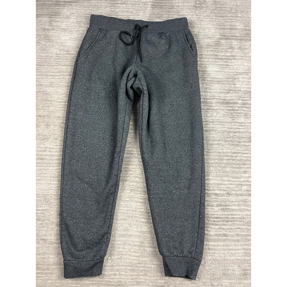 Seven Oaks Joggers Mens M Charcoal Grey Sherpa Lined Fleece Sweatpants Athletic